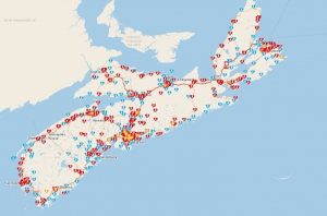 AED locations in Nova Scotia